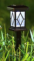 תאורת סולארית לגינה בצבע לבן חם דגם יהלום