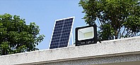 תאורה סולארית - פרוזקטור לד סולארי - 25 וואט עם שלט