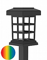 תאורה סולארית לגינה מחליף צבעים דגם בייגין