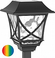 תאורה סולארית לגינה דגם כרתים 10 LUM מחליף צבעים RGB